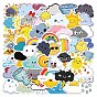 50Pcs Weather Theme PVC Self-Adhesive Cartoon Stickers, Waterproof Decals for Party Decorative Presents, Kid's Art Craft