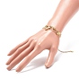 Bracelet multi-rangs à maillons cœur et lune en laiton, bracelet triple couche pour femme