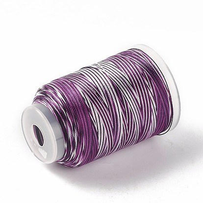 Cuerda de hilo de nailon teñido con segmento de 3 capas, material de bricolaje para la fabricación de la joyería