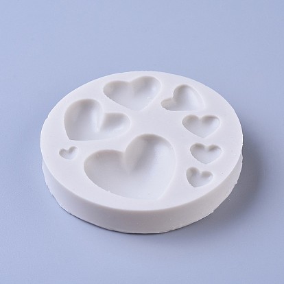 Food Grade Silicone Molds, Fondant Molds, for DIY Cake Decoration, Chocolate, Candy, UV Resin & Epoxy Resin Jewelry Making, Heart