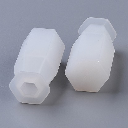 Moldes de silicona de cristal péndulo, moldes colgantes de cristales de cuarzo, para resina uv, fabricación de joyas de resina epoxi