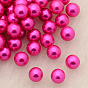 No Hole ABS Plastic Imitation Pearl Round Beads, Dyed, 6mm, about 3000pcs/bag