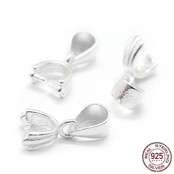 925 Sterling Silver Pendant Bails, Ice Pick & Pinch Bails