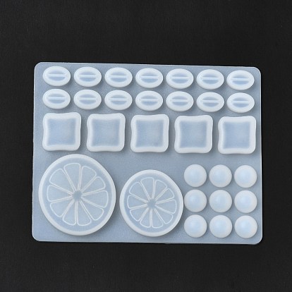 Силиконовые формы для наполнения ломтиками лимона, кубиками льда и кофейными зернами, формы для литья смолы, для уф-смолы, изготовление декоративных аксессуаров из эпоксидной смолы