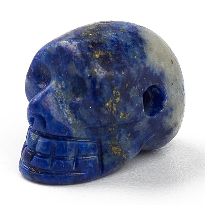 Naturales lapis lazuli de Cuentas, cráneo