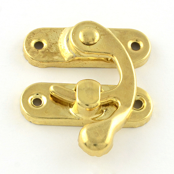 Iron Wooden Box Lock Catch Clasps, Jewelry Box Latch Hasp Lock Clasps