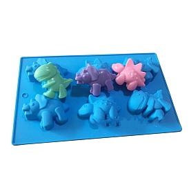 Dinosaur DIY Silicone Soap Molds, Resin Casting Molds, For UV Resin, Epoxy Resin Jewelry Making
