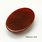 Cabochons de pierres fines, naturel agate rouge, ovale, 8x6x3mm