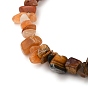Joyas chakra, chip de piedras preciosas naturales tobilleras, con 304 de acero inoxidable broches pinza de langosta