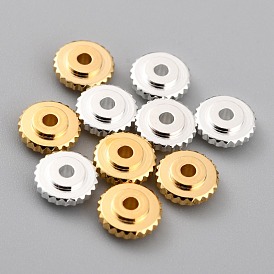 Brass Beads, Long-Lasting Plated, Disc/Flat Round