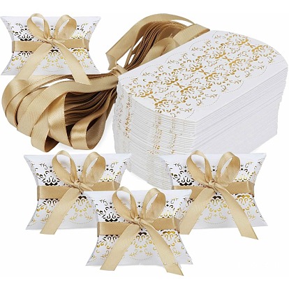 Бумажная подушка, подарочные коробки, с лентой, для свадьбы сувениры детский душ день рождения праздничные атрибуты