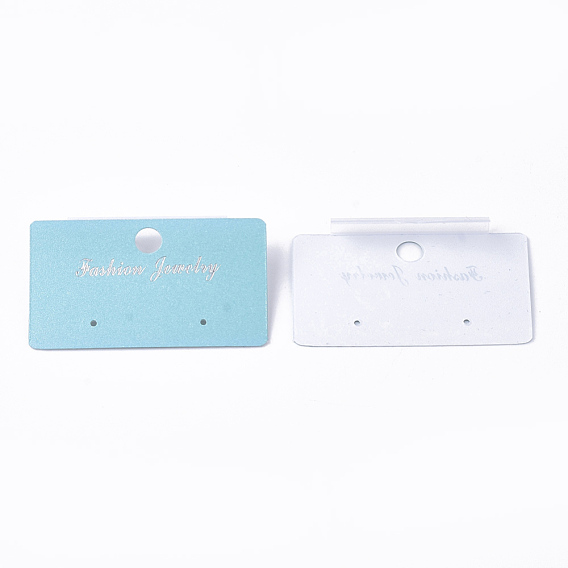 Plastic Display Cards, Used For Earrings, Rectangle