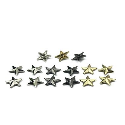 Star Alloy Collision Rivets, Semi-Tublar Rivets, for Shoe Clothing Accessories
