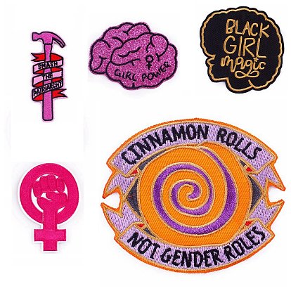 Feminism Theme Computerized Embroidery Cloth Iron on/Sew on Patches, Costume Accessories