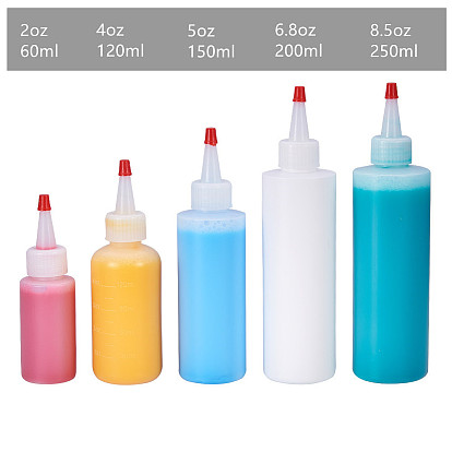 Botellas de pegamento plástico