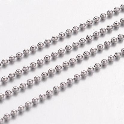304 Stainless Steel Necklace Making, 304 Stainless Steel Ball Chains