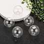 Bouteilles rondes de boule de globe en verre soufflé à la main, pour la fabrication de pendentifs pour flacons en verre