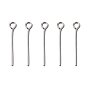 304 Stainless Steel Eye Pin, 20mm, Pin: 0.6mm, Hole: 2mm, about 5000pcs/bag
