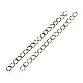 Iron Chain Extender, Curb Chains, Nickel Free