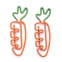 Trombones en fer carotte, trombones mignons, clips de marquage de signets amusants