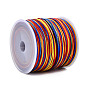 Nylon Thread, Segment Dyed Chinese Knotting Cord, Nylon String for Beading Jewelry Making