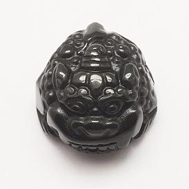 Natural Obsidian Pendants, Pi Xiu