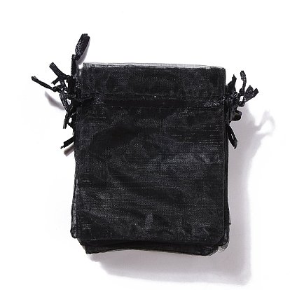 Sacs organza , bijoux cadeau pochettes en maille pour noce sacs de bonbons de noël, haute densité, rectangle