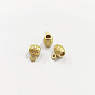 Alloy Tube Bails, Loop Bails, Real 18K Gold Plated