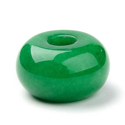 Natural Malaysia Jade Beads, Large Hole Beads, Rondelle