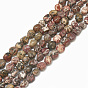 Natural Leopardskin Beads Strands, Tumbled Stone, Nuggets