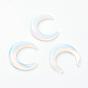 Opalite Beads, No Hole, Double Horn/Crescent Moon