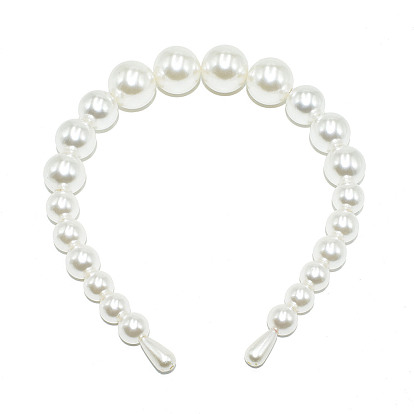 Plastic Imitation Pearls Hair Bands, Bridal Hair Bands Party Wedding Hair Accessories for Women Girls