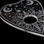 Planches de pendule acrylique coeur, tableau parlant, planche à spiritueux, motif soleil et lune et étoile