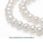 Natural Cultured Freshwater PearlBeads Strands, Round, 8~9mm, Hole: 0.8mm, about 52pcs/strand, 15.35 inch