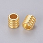 Tibetan Style Alloy Beads, Grooved Beads, Lead Free and Cadmium Free, Column