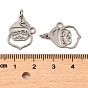 Christmas 304 Stainless Steel Pendants, with Jump Ring, Santa Claus Charm