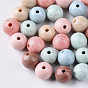 Antique Style Opaque Acrylic Beads, Round