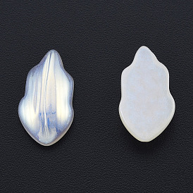 ABS Plastic Imitation Pearl Cabochons, Leaf