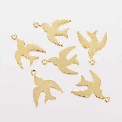 201 Stainless Steel Charms, Swallow