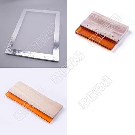 Olycraft Aluminum Alloy Screen Printing Frame, with Wearproof Silk Screen Printing Tools