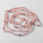 Natural Sea Shell Conch Bead Strands, Dyed, Pink