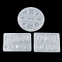 Moldes de silicona para colgantes diy con forma geométrica, moldes de resina, para resina uv, fabricación de joyas de resina epoxi