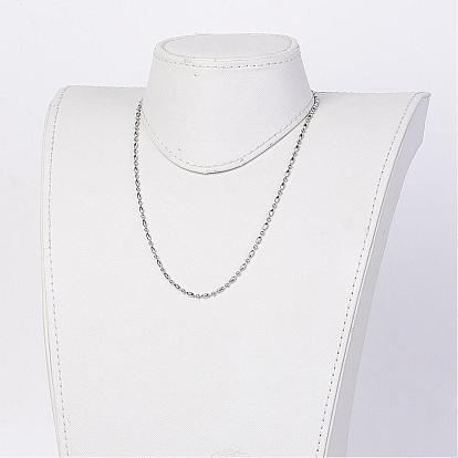 Electroplate Stainless Steel Ball Chain Necklaces, with Brass Ball Chain Connector