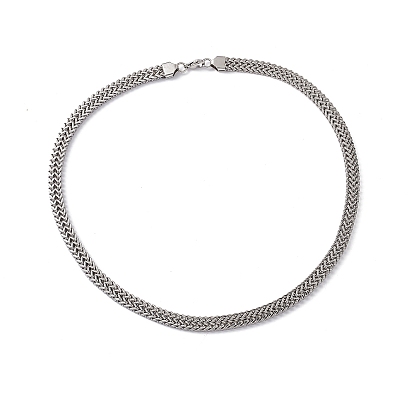 304 ожерелье из змеиной цепи из нержавеющей стали с застежками-карабинами для мужчин и женщин