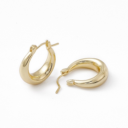 Brass Thick Hoop Earrings for Women, Lead Free & Cadmium Free