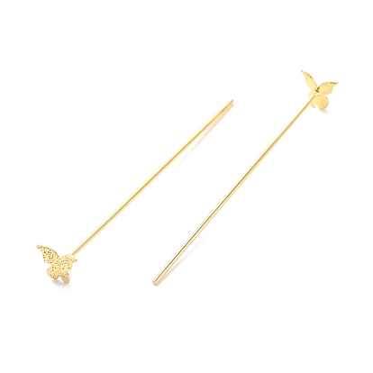 Brass Butterfly Head Pins
