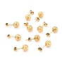 304 Stainless Steel Stud Earring Findings, with Ear Nuts, Textured Round