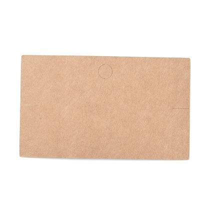Tarjeta de exhibición de pulsera de papel kraft en blanco, Rectángulo