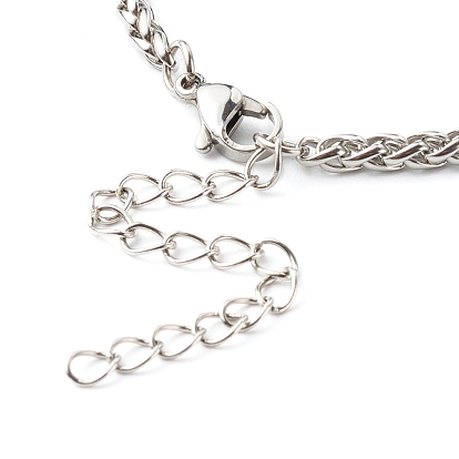 304 Stainless Steel Wheat Chain Bracelet