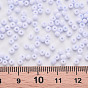 8/0 Opaque Glass Seed Beads, Round Hole, Frosted Colours, Round